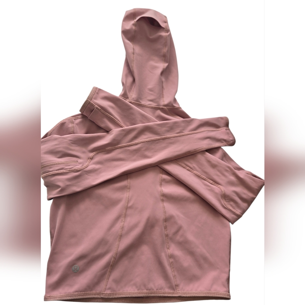 lululemon Break A Trail 1/2 Zip Pink Pastel Hooded Jacket - Picture 6 of 16